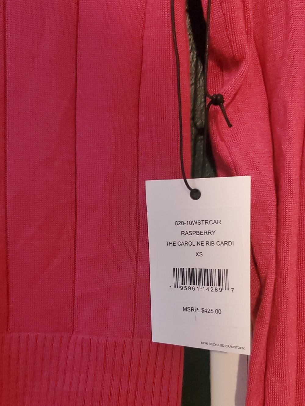 RE/DONE Caroline Ribbed Merino Wool And Silk Cardigan - Picture 10 of 13